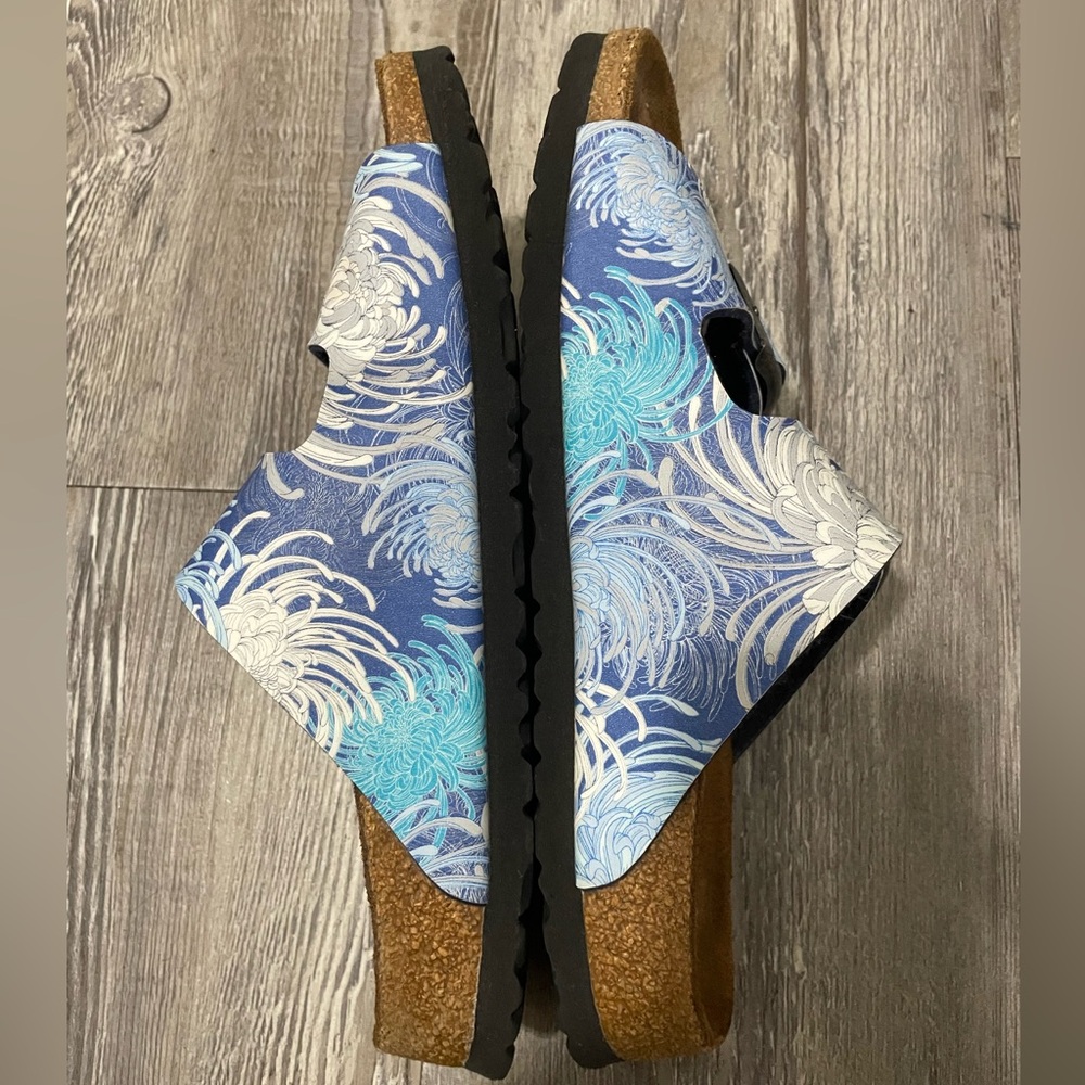Papillio Birkenstock Stylish Blue Patterned Sandals - Picture 5 of 10